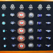 Load image into Gallery viewer, Evil Eye Adjustable Rings