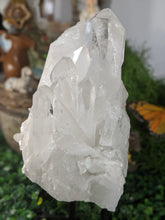 Load image into Gallery viewer, White Quartz Cluster With base Crystal Home Decor Healing Feng Shui Reiki Chakra