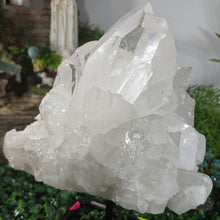 Load image into Gallery viewer, White Quartz Cluster With base Crystal Home Decor Healing Feng Shui Reiki Chakra