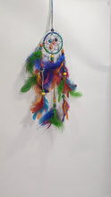 Load image into Gallery viewer, Rainbow one Circle Dream Catcher Home Decor/ Boho Decor/ Bedroom Decor/ Nursery Decor