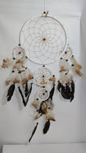 Load image into Gallery viewer, White Dream Catcher Home Decor/ Boho Decor/ Bedroom Decor/ Nursery Decor