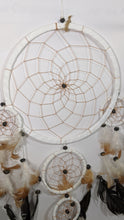 Load image into Gallery viewer, White Dream Catcher Home Decor/ Boho Decor/ Bedroom Decor/ Nursery Decor
