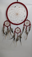 Load image into Gallery viewer, Dream Catcher Whit Gemstones Incrustation Home Decor/ Boho Decor/ Bedroom Decor/ Nursery Decor
