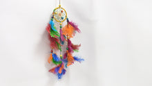 Load image into Gallery viewer, Rainbow one Circle Dream Catcher Home Decor/ Boho Decor/ Bedroom Decor/ Nursery Decor