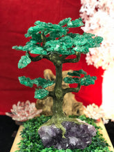 Load image into Gallery viewer, Green Aventurine with Amethyst Base