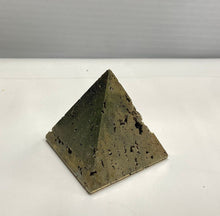 Load image into Gallery viewer, Energized Polished Pyrite Pyramid from Peru