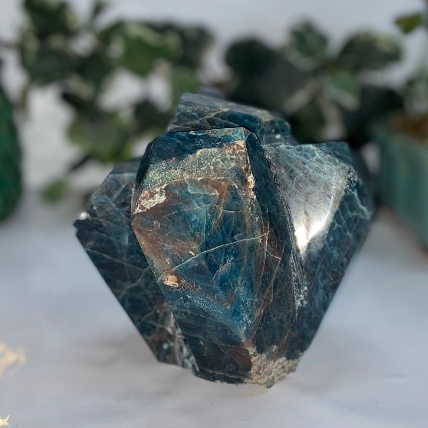 Raw Blue Apatite Crystal - Natural Apatite Stone - Apatite Cluster - raw apatite stone - Healing crystal - rough blue apatite crystal