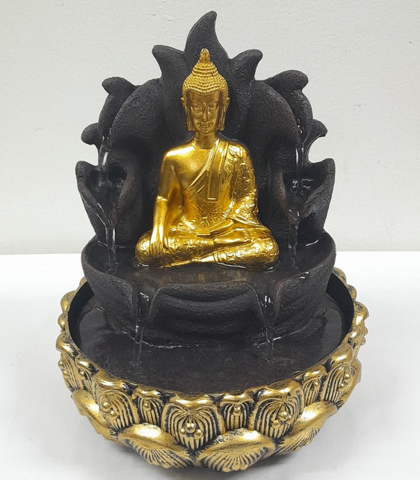 Indoor Water Fountain, Buda Water Fountain for Home Decoration, Grate for Gifts, Table top Fountain