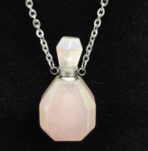 Load image into Gallery viewer, Rose Quartz Mini Perfume Bottle Necklace