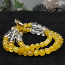 Load image into Gallery viewer, Buddha Citrine and White Quartz Bracelet