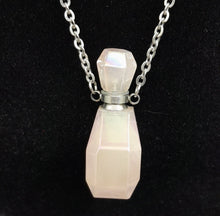 Load image into Gallery viewer, Rose Quartz Mini Perfume Bottle Necklace