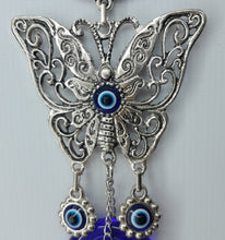 Load image into Gallery viewer, Butterfly Evil Eye Wall Hanging