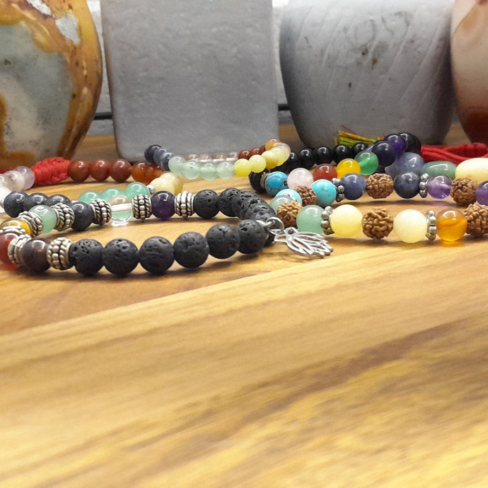 Seven (7) Chakras Bracelet, Lucky, Charm, Protection Bracelet